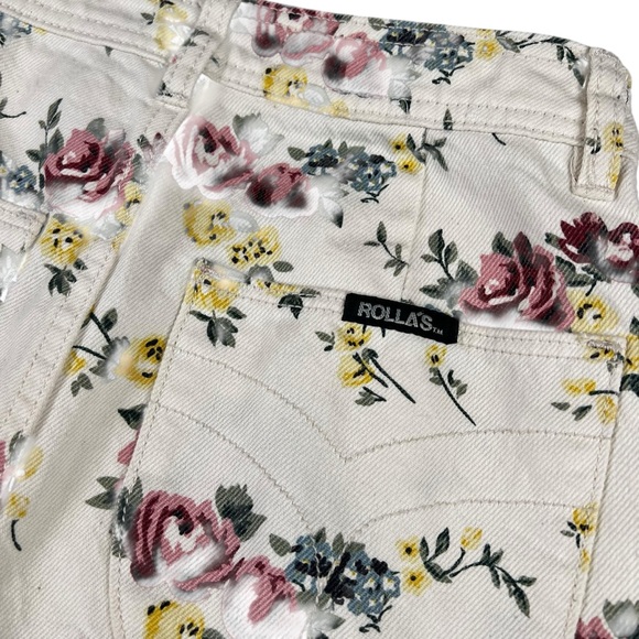 ROLLA’S High Rise Wide Leg Floral Print Jeans - Picture 7 of 16